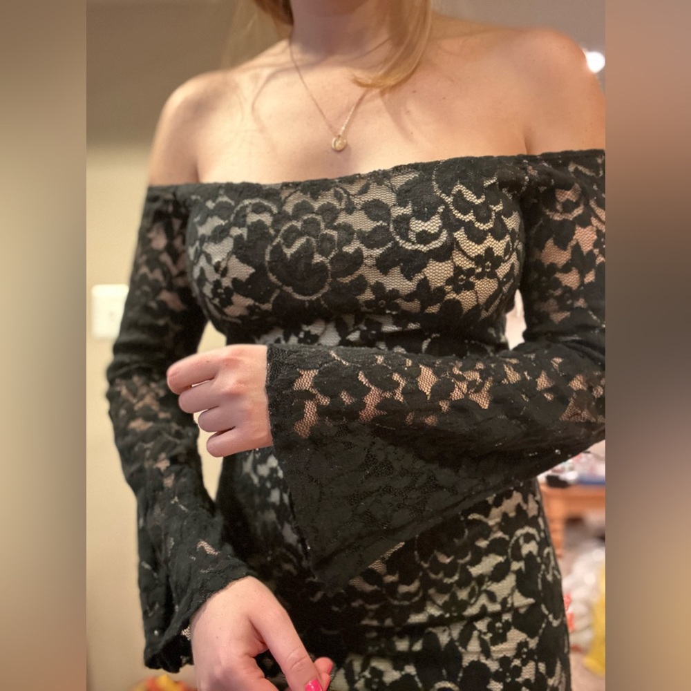 Lace Dress off the shoulder